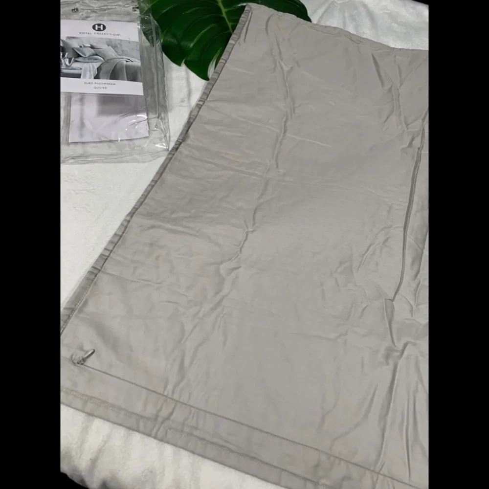 NIB Hotel Collection Meadow Quilted (1)‎ Euro European Sham Pillow Case
